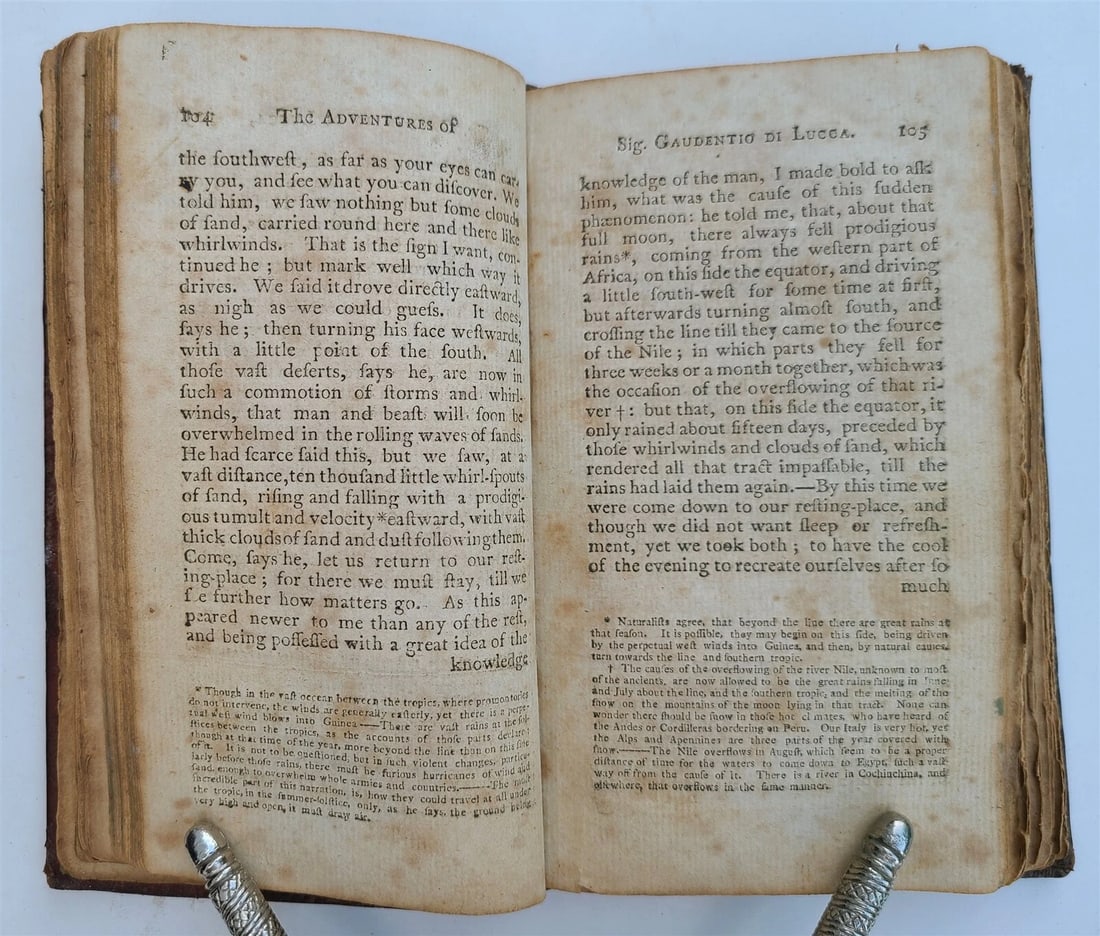1799 ADVENTURES of Gaudentio di LUCCA in AFRICA antique AMERICANA Philadelphia - 3