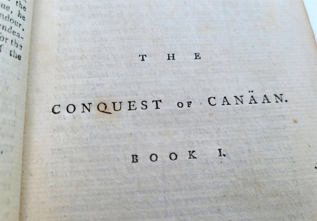 1785 CONQUEST OF CANAAN by TIMOTHY DWIGHT antique AMERICANA HARTFORD - 3
