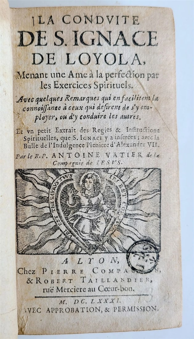 1681 LA CONDUITE DE S. IGNACE DE LOYOLA antique 17th CENTURY (1 of 6)