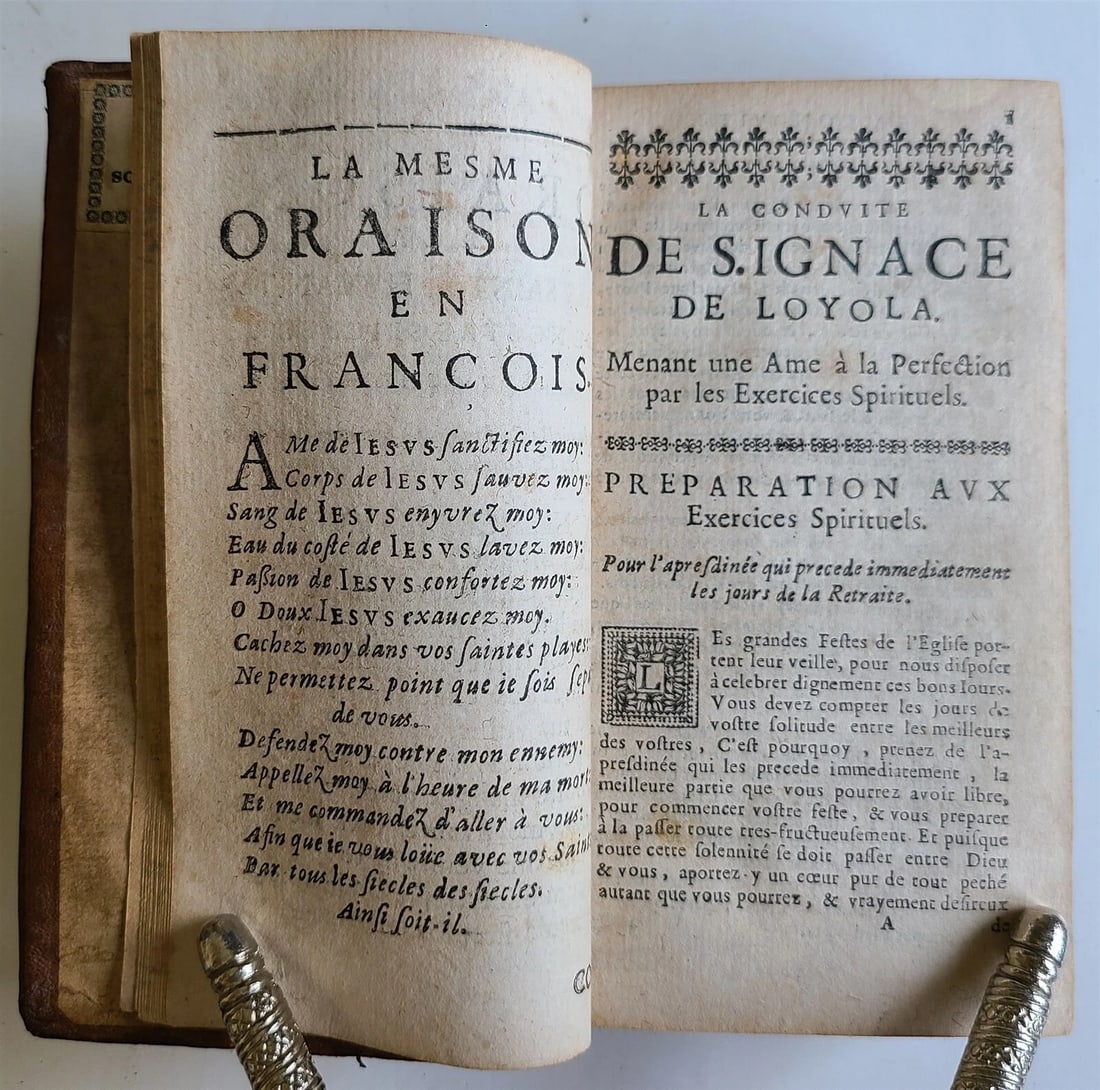 1681 LA CONDUITE DE S. IGNACE DE LOYOLA antique 17th CENTURY - 3