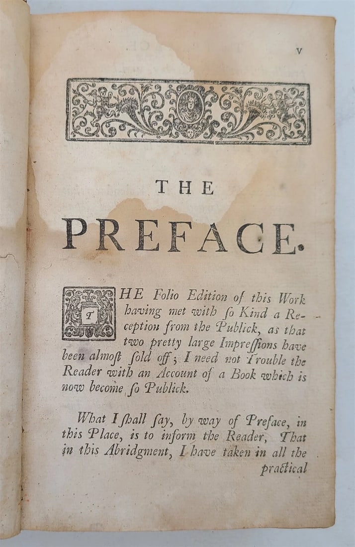 1759 18th century EARL of DERBY ABRIDGEMENT of GARDENERS DICTIONARY antique V. I - 4