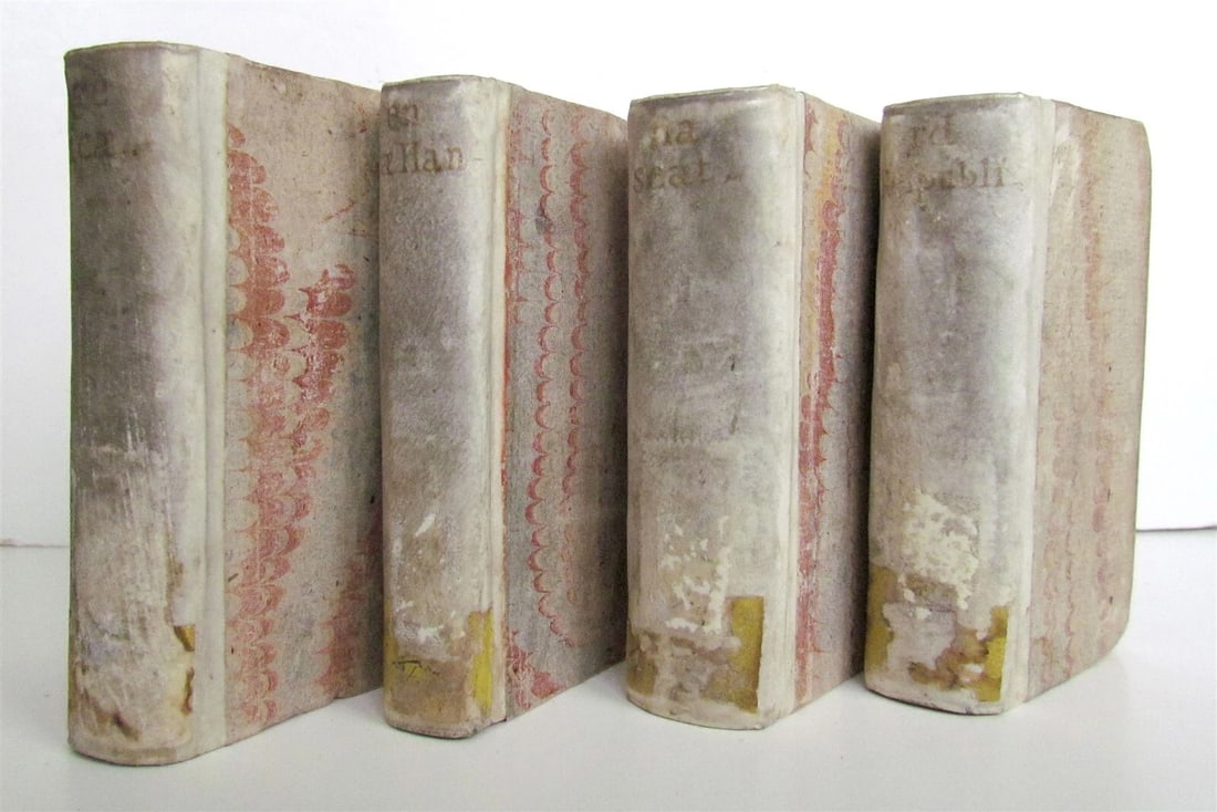 1631 HISTORY of HANSEATIC CITIES 4 VOLUMES by Angelus Marianus antique - 7