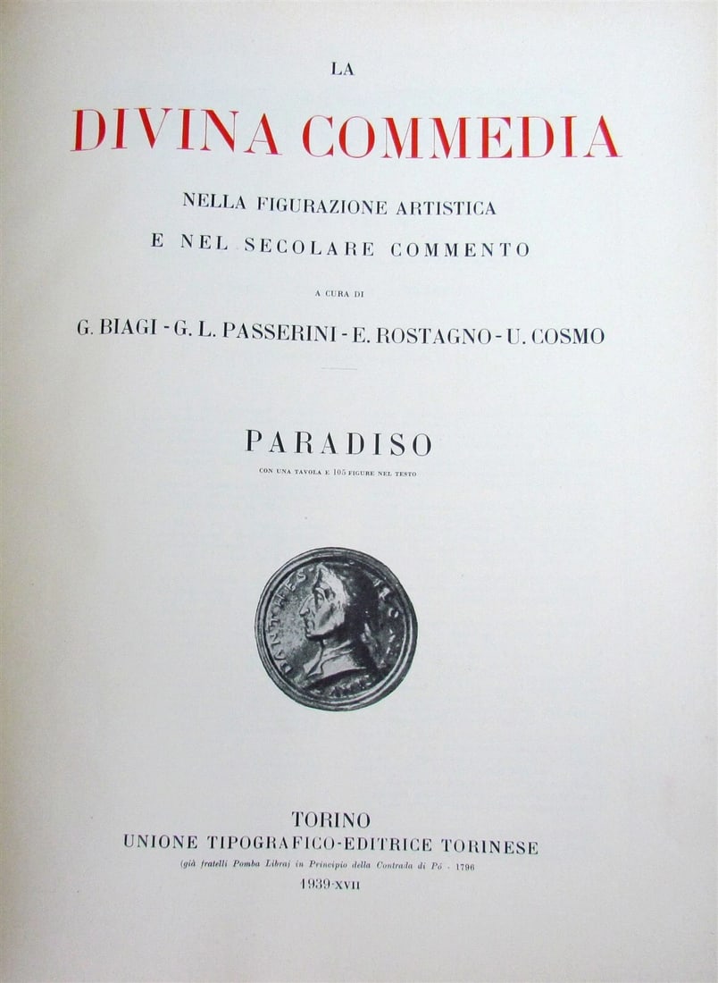 1924-39 DANTE DIVINA COMMEDIA NELLE FIGURAZIONE ARTISTICA antique MASSIVE FOLIO - 5