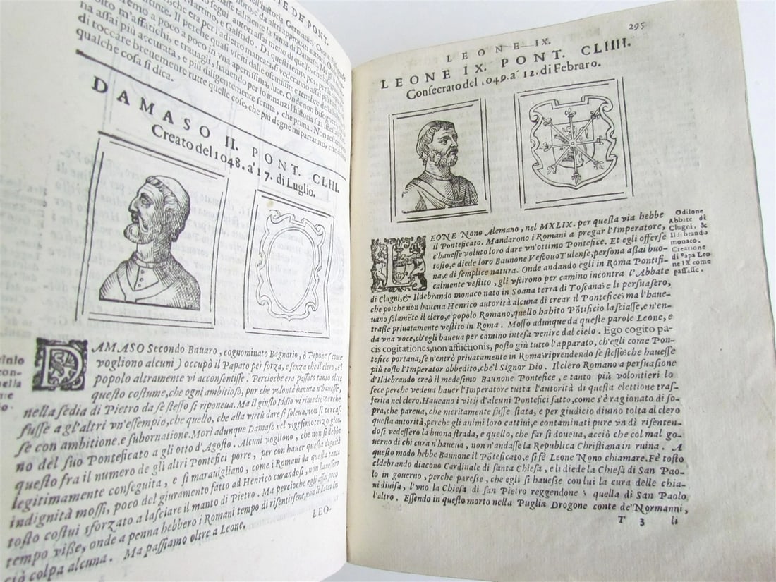 1643 BARTOLOMEO PLATINA LIVES of POPES antique 17th CENTURY ILLUSTRATED - 5