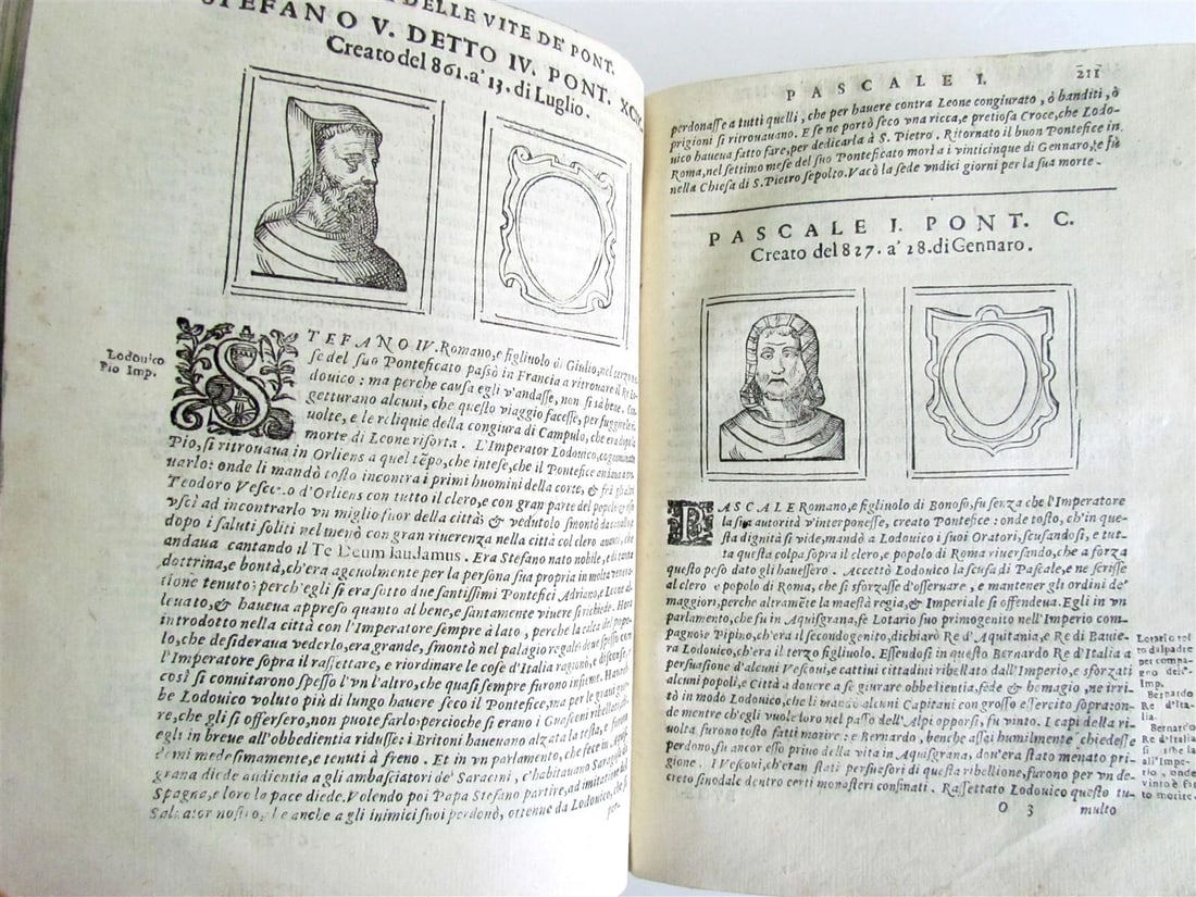 1643 BARTOLOMEO PLATINA LIVES of POPES antique 17th CENTURY ILLUSTRATED - 8