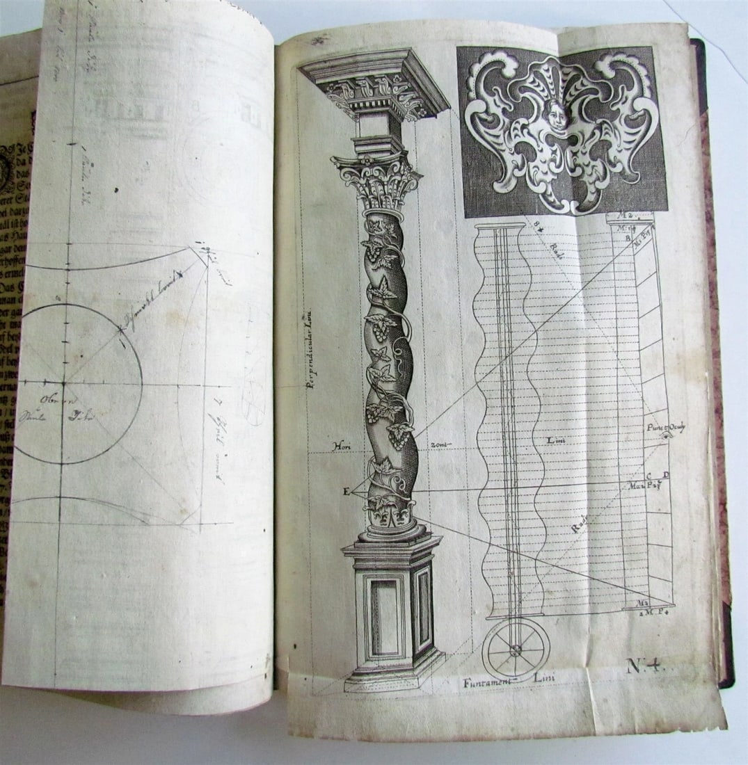 1672 ARCHITECTURE Georg Caspar ERASMUS antique ILLUSTRATED Seulen-Buch GERMAN - 5