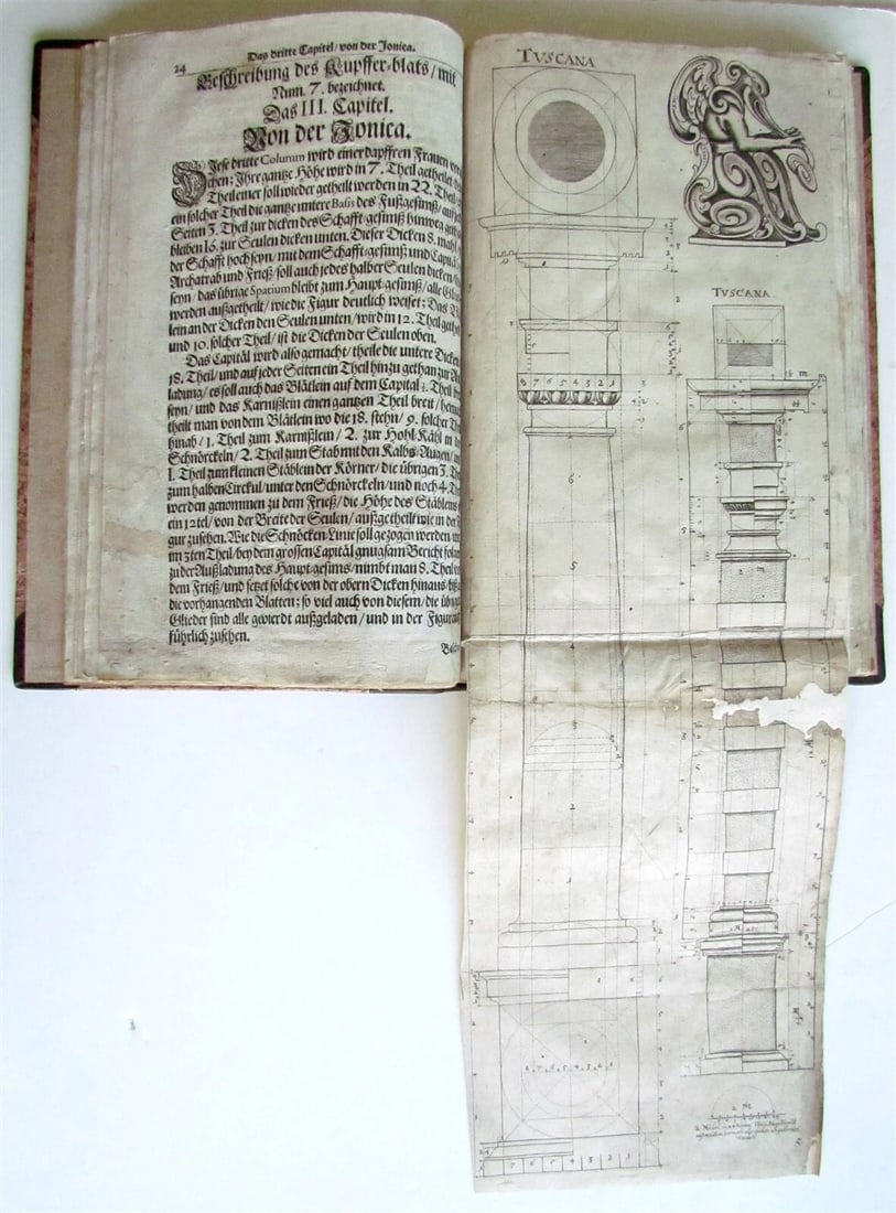 1672 ARCHITECTURE Georg Caspar ERASMUS antique ILLUSTRATED Seulen-Buch GERMAN - 6