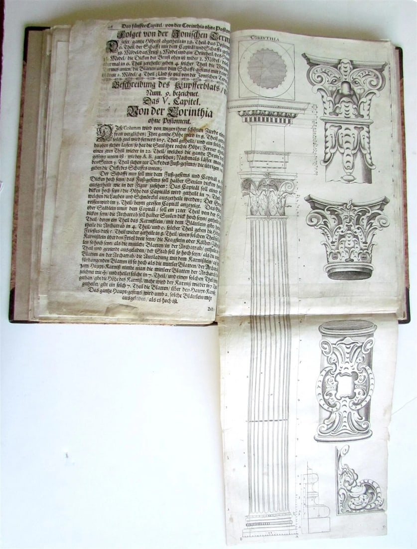 1672 ARCHITECTURE Georg Caspar ERASMUS antique ILLUSTRATED Seulen-Buch GERMAN - 9