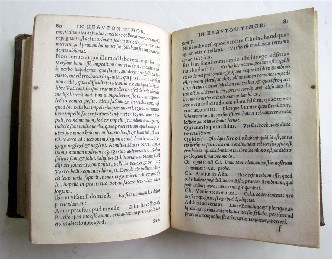 1565 TERENCE COMEDIES POETRY antique P. Terentius Afer 16th century - 9