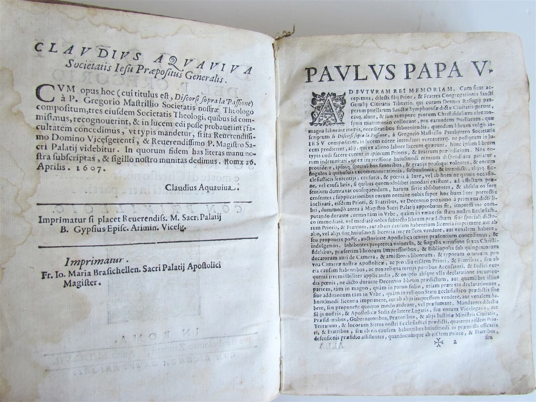 1607 DISCORSI DEL P.GREGORIO MASTRILLI DELLA COMPAGNIA DI GIESU antique VELLUM - 5