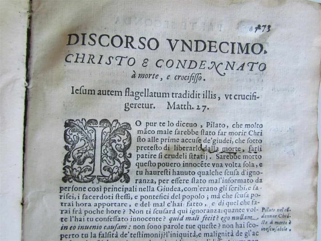 1607 DISCORSI DEL P.GREGORIO MASTRILLI DELLA COMPAGNIA DI GIESU antique VELLUM - 9
