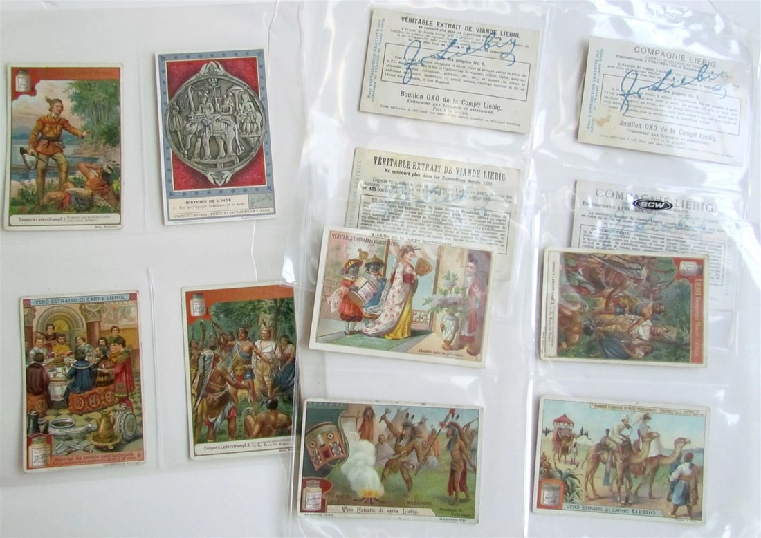 LIEBIG COMPANY 131 TRADE CARDS COLLECTION antique - 3