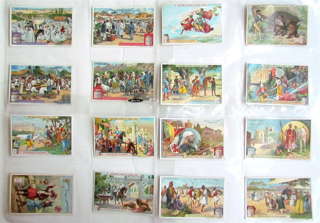 LIEBIG COMPANY 131 TRADE CARDS COLLECTION antique - 7