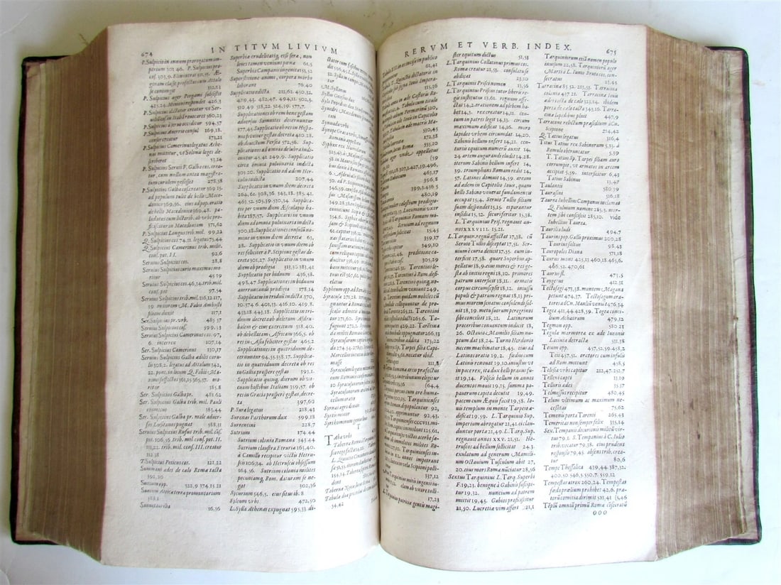 1588 ROMAN HISTORY by TITUS LIVIUS ANTIQUE 16th CENTURY FOLIO - 11
