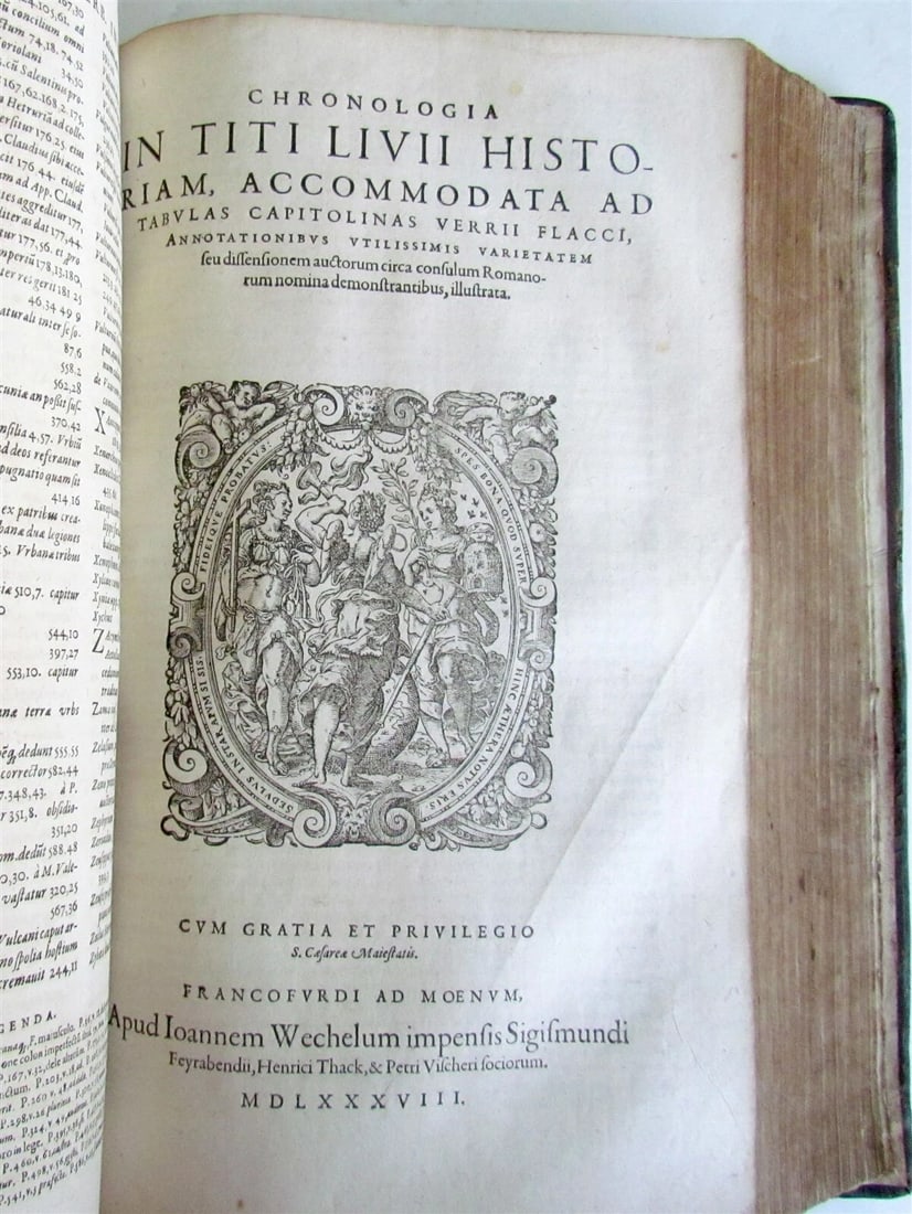 1588 ROMAN HISTORY by TITUS LIVIUS ANTIQUE 16th CENTURY FOLIO - 3