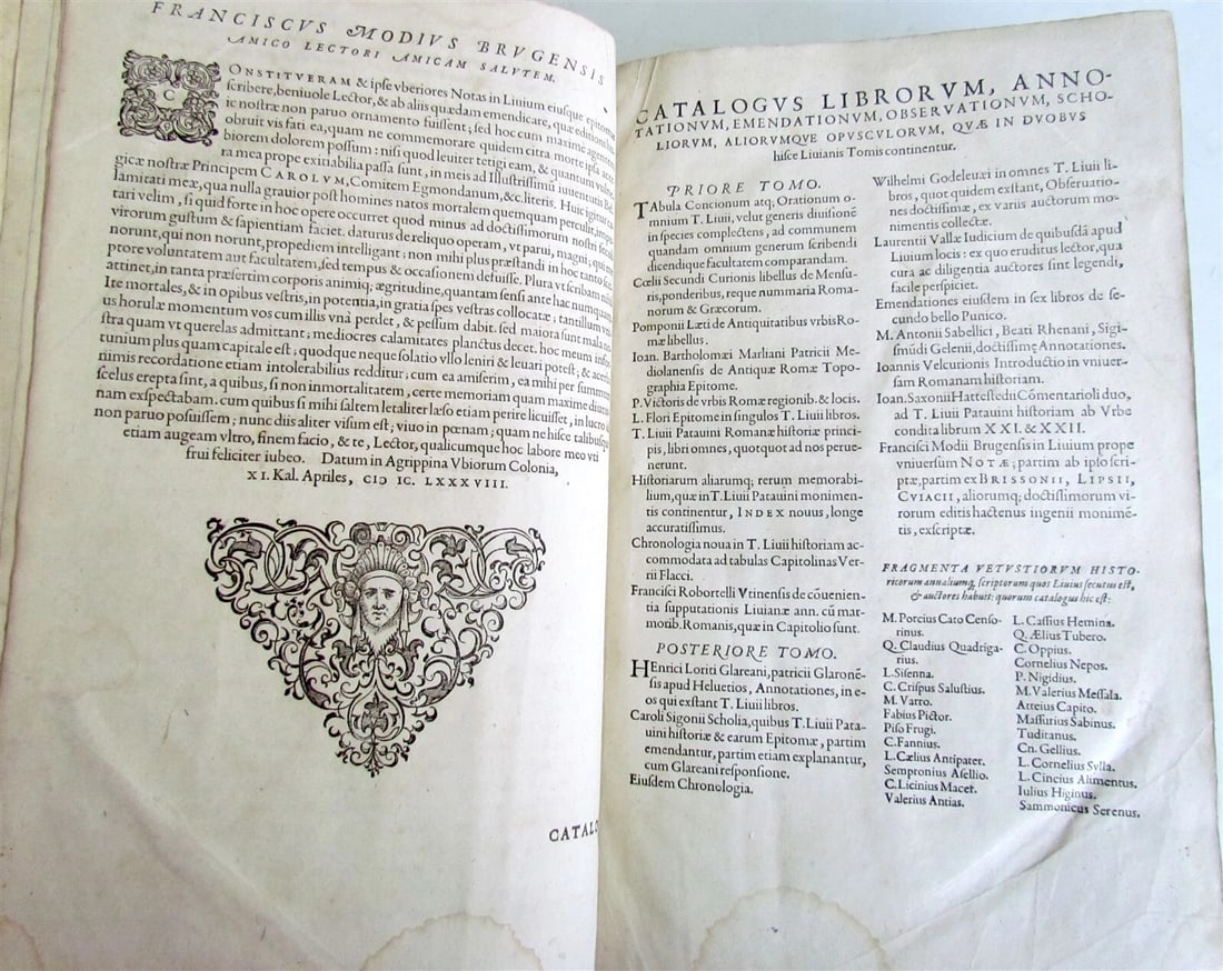 1588 ROMAN HISTORY by TITUS LIVIUS ANTIQUE 16th CENTURY FOLIO - 9