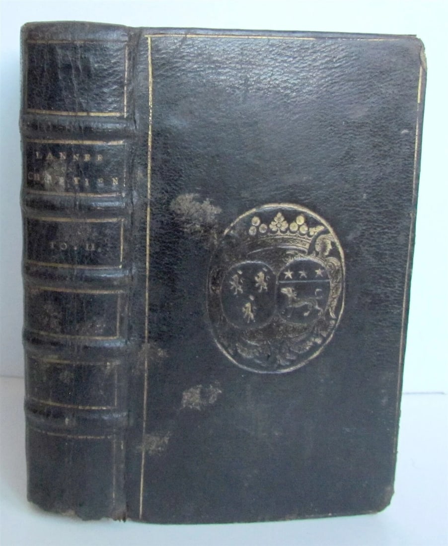 1694 L'ANNEE CHRETIENNE MASSES in FRENCH & LATIN ANTIQUE ARMORIAL BINDING vol.11 - 3