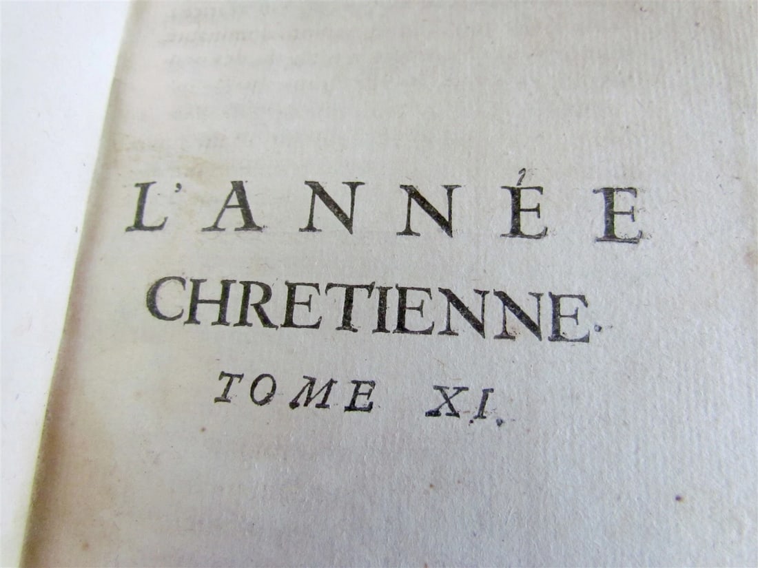 1694 L'ANNEE CHRETIENNE MASSES in FRENCH & LATIN ANTIQUE ARMORIAL BINDING vol.11 - 5