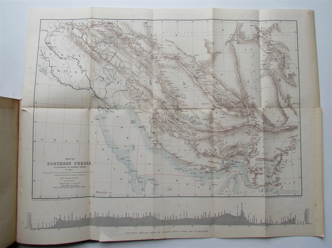 1882 UNEXPLORED BALUCHISTAN by ERNEST FLOYER antique ILLUSTRATED w/ MAP English - 3