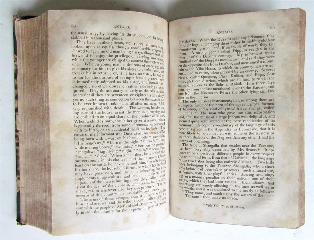 1816 VOYAGE TO ABYSSINIA by HENRY SALT w/ MAP antique 1st AMERICAN EDITION rare - 4