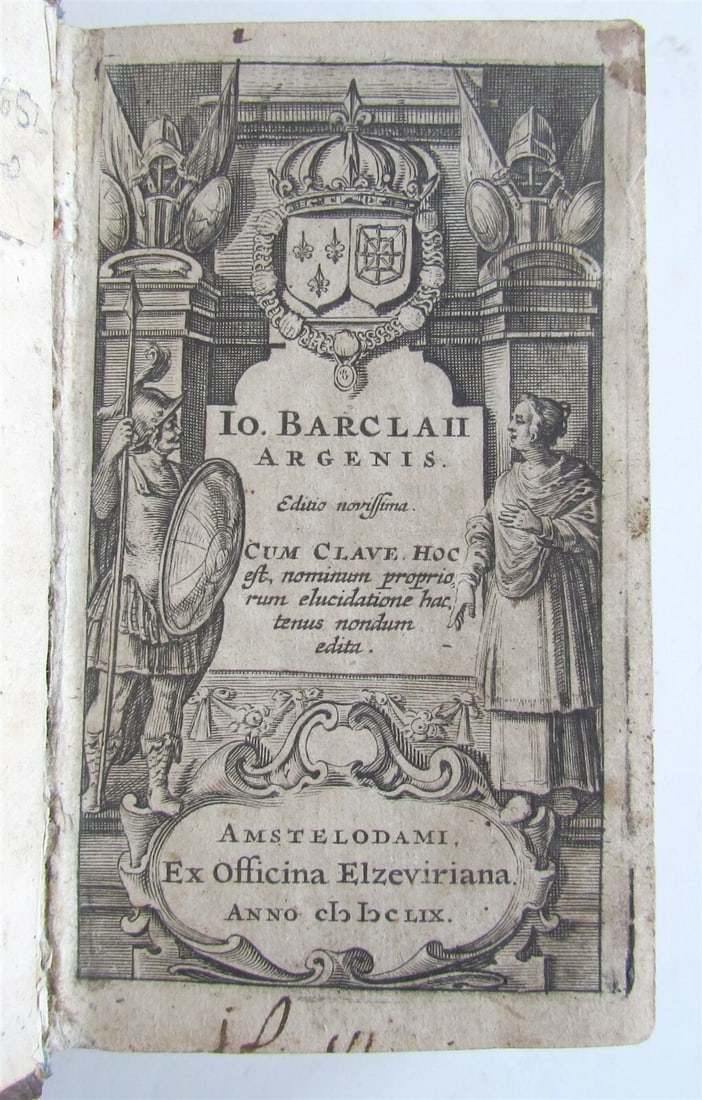 1659 ARGENIS by John Barclay ANTIQUE Scotland ELZEVIER PRESS (1 of 7)