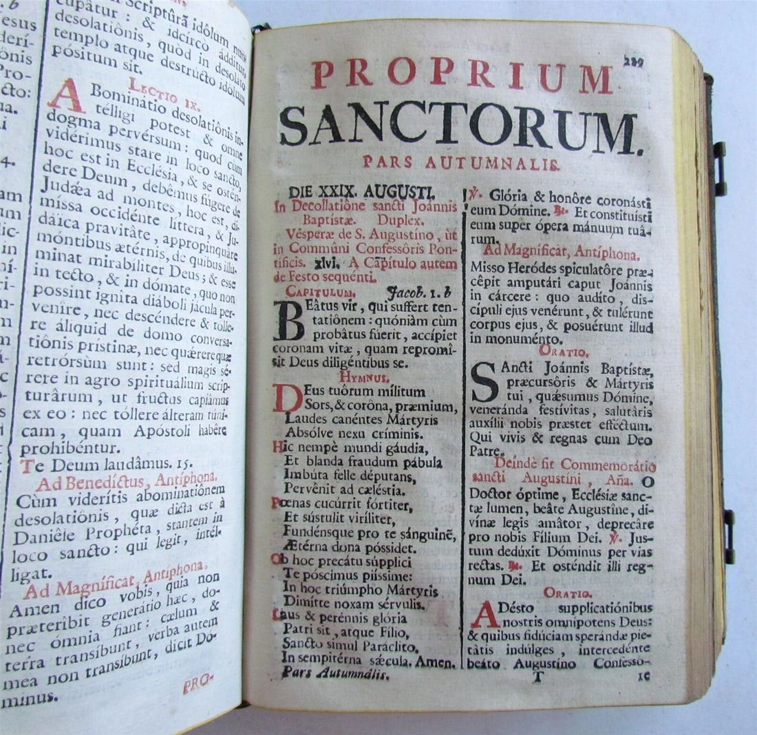 1788 BREVARIUM ROMANUM antique printed in MADRID - 6