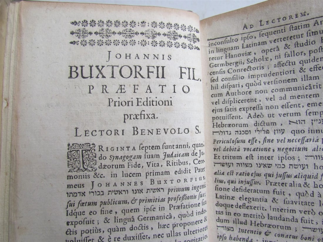 1680 SYNAGOGA JUDAICA BUXTORF antique 17th CENTURY GERMAN JEWRY HISTORY vellum - 5