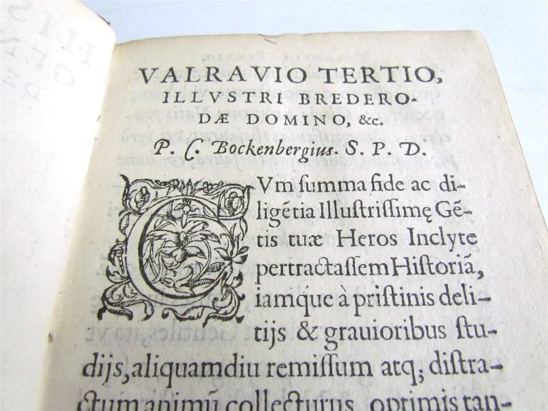 1587 HISTORY OF HOLLAND by Bockenberg antique 16th CENTURY in LATIN - 3