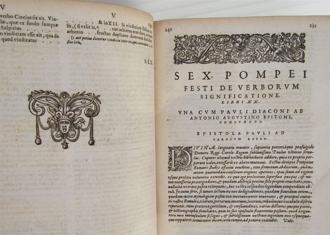 1595 LATIN LANGUAGE AUTHORS by GOTHOFREDUS antique 16th CENTURY - 5