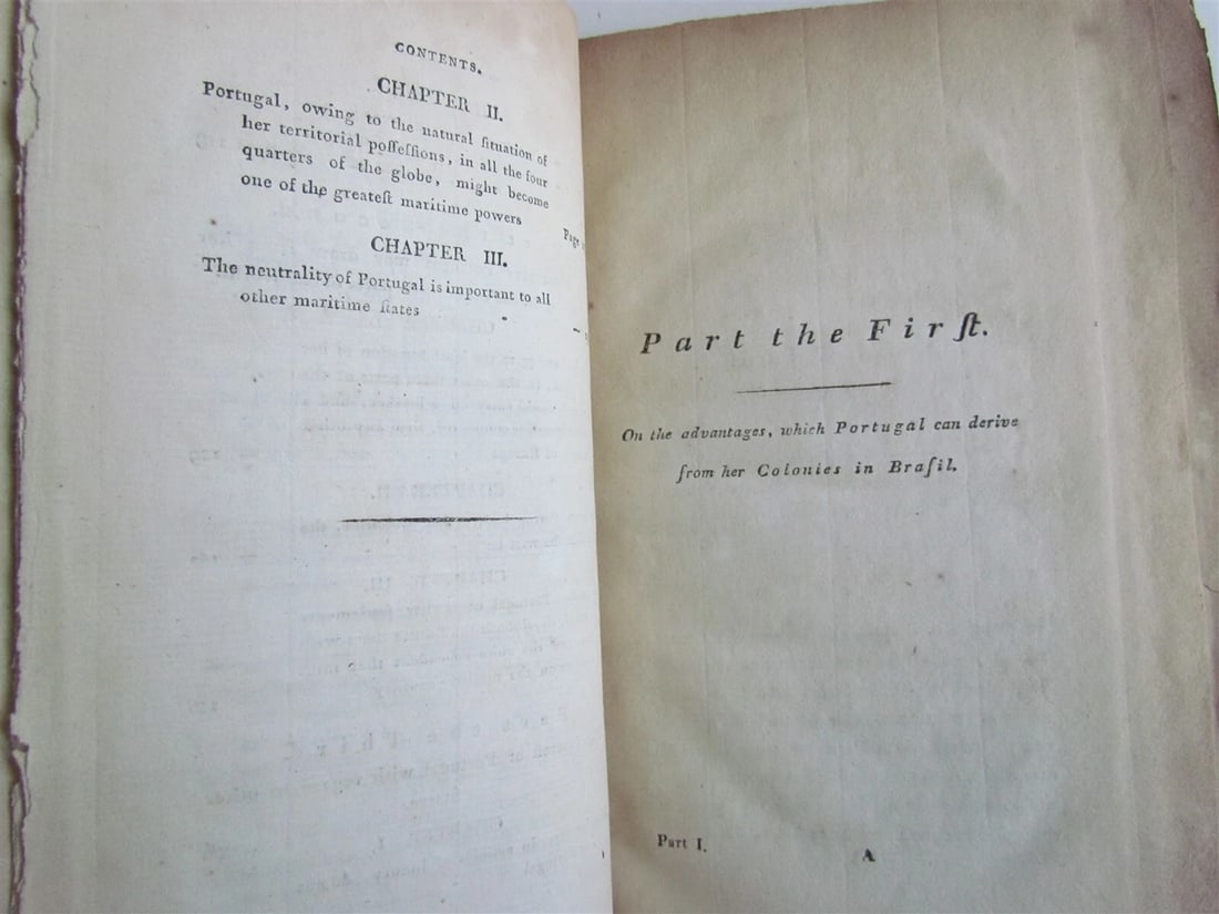 1801 BRAZIL Commerce & Products of Portuguese Colonies in South America antique - 5