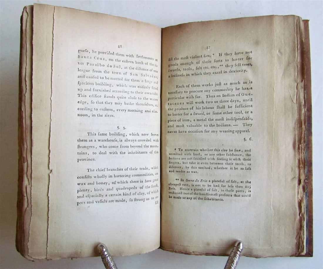 1801 BRAZIL Commerce & Products of Portuguese Colonies in South America antique - 6