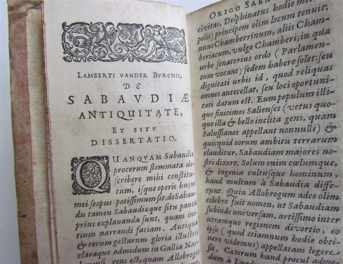 1634 ELZEVIR REPUBLIC & HISTORY of SAVOY antique Sabaudia Respublica et Historia - 4