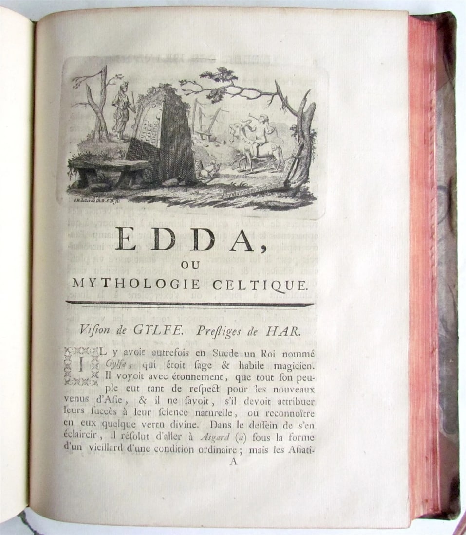 1755 HISTORY of DENMARK antique Mythology and Poetry of the Celts in FRENCH - 4