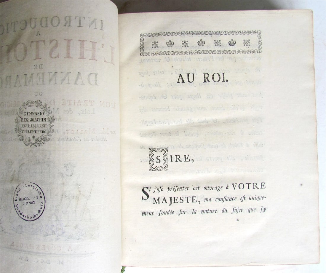 1755 HISTORY of DENMARK antique Mythology and Poetry of the Celts in FRENCH - 7