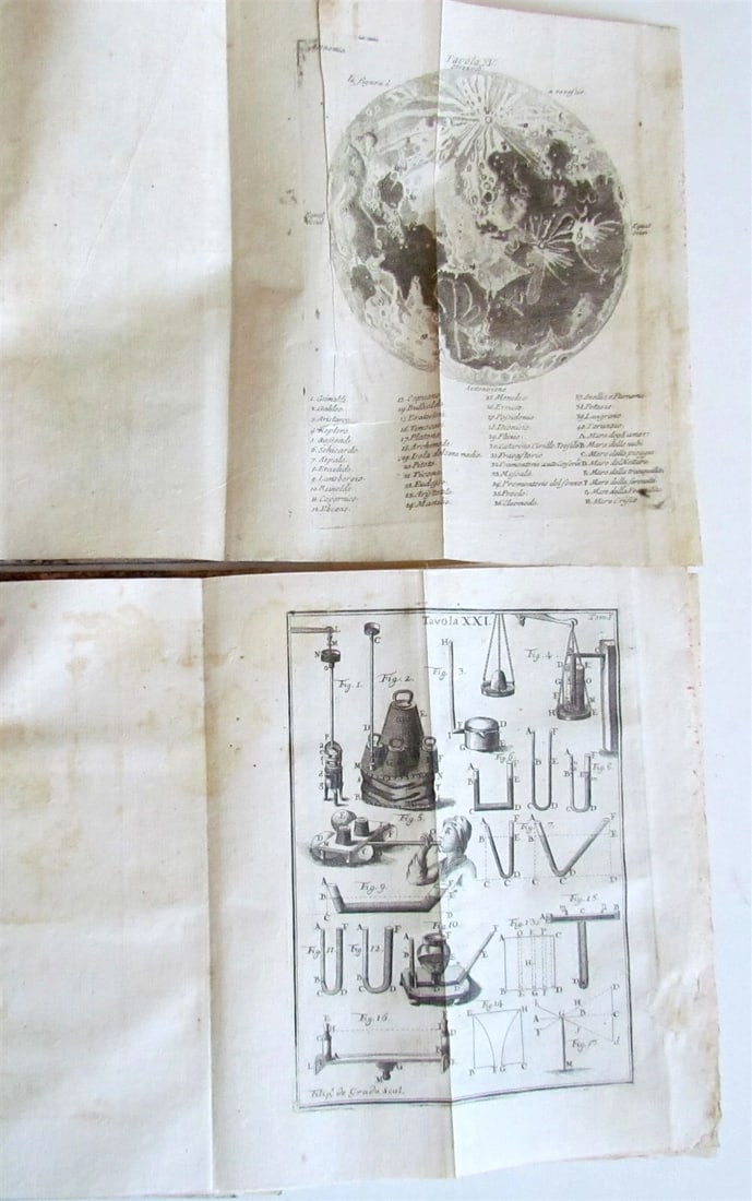 1774 ASTRONOMY SCIENCE ILLUSTRATED 2 VOLS Scienza della Natura Generale antique (1 of 12)