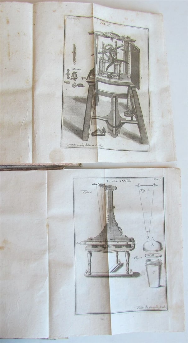 1774 ASTRONOMY SCIENCE ILLUSTRATED 2 VOLS Scienza della Natura Generale antique - 5