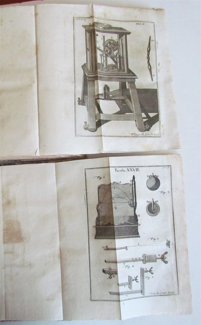 1774 ASTRONOMY SCIENCE ILLUSTRATED 2 VOLS Scienza della Natura Generale antique - 6