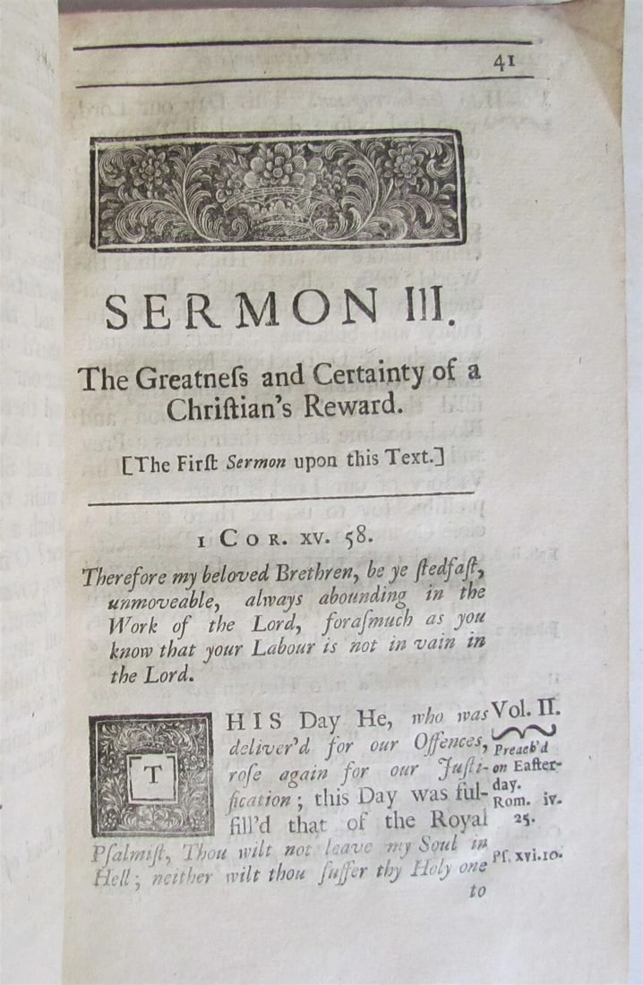 1716 SIXTEEN SERMONS by Rev. Dr. Richard Lucas in ENGLISH - 5