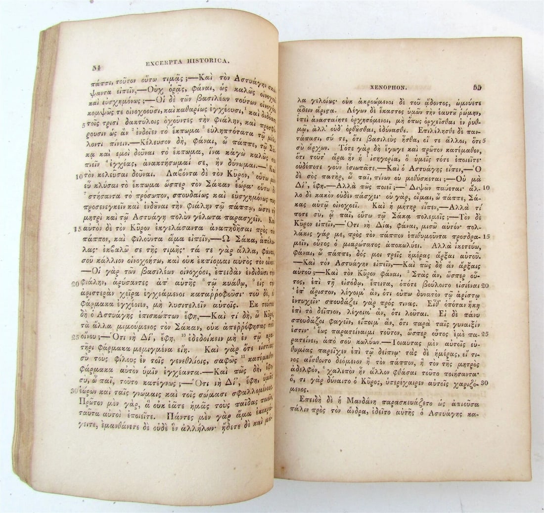 1819 GREEK CLASSICS COMMENTARY antique Analekta Ell-Enika Meizona AMERICANA - 4