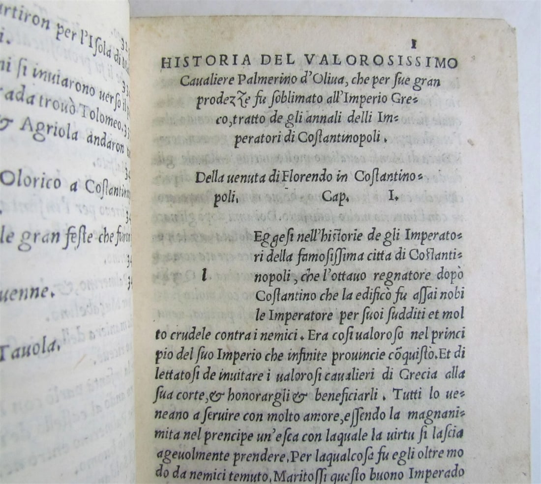 1544 D'Oliva Palmerino Historia del Valorosissimo Cavalliere ANTIQUE in ITALIAN - 8