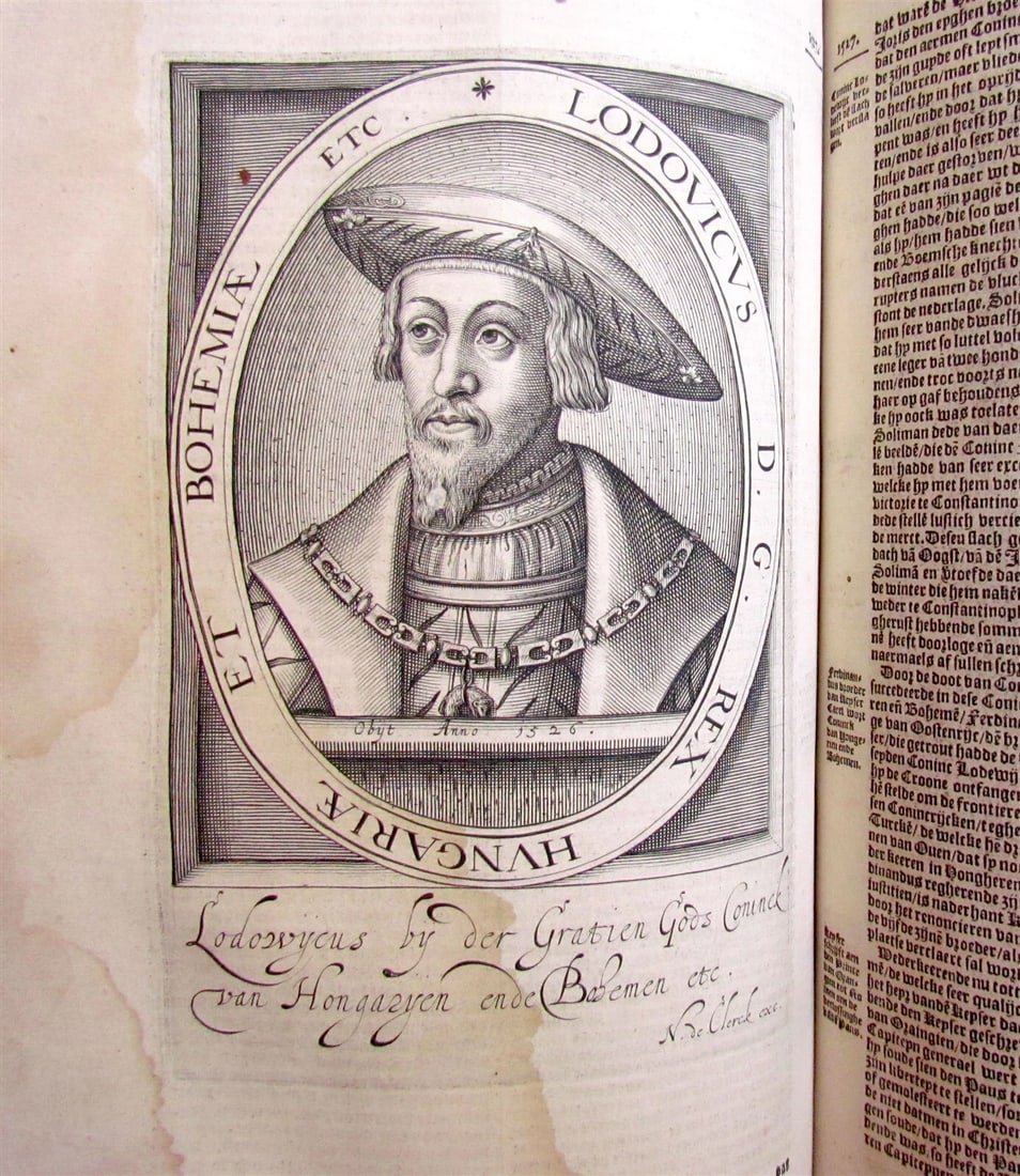 1610 CHARLES V BIOGRAPHY illustrated LATIN AMERICA Mexico Peru CONQUESTS ANTIQUE - 6