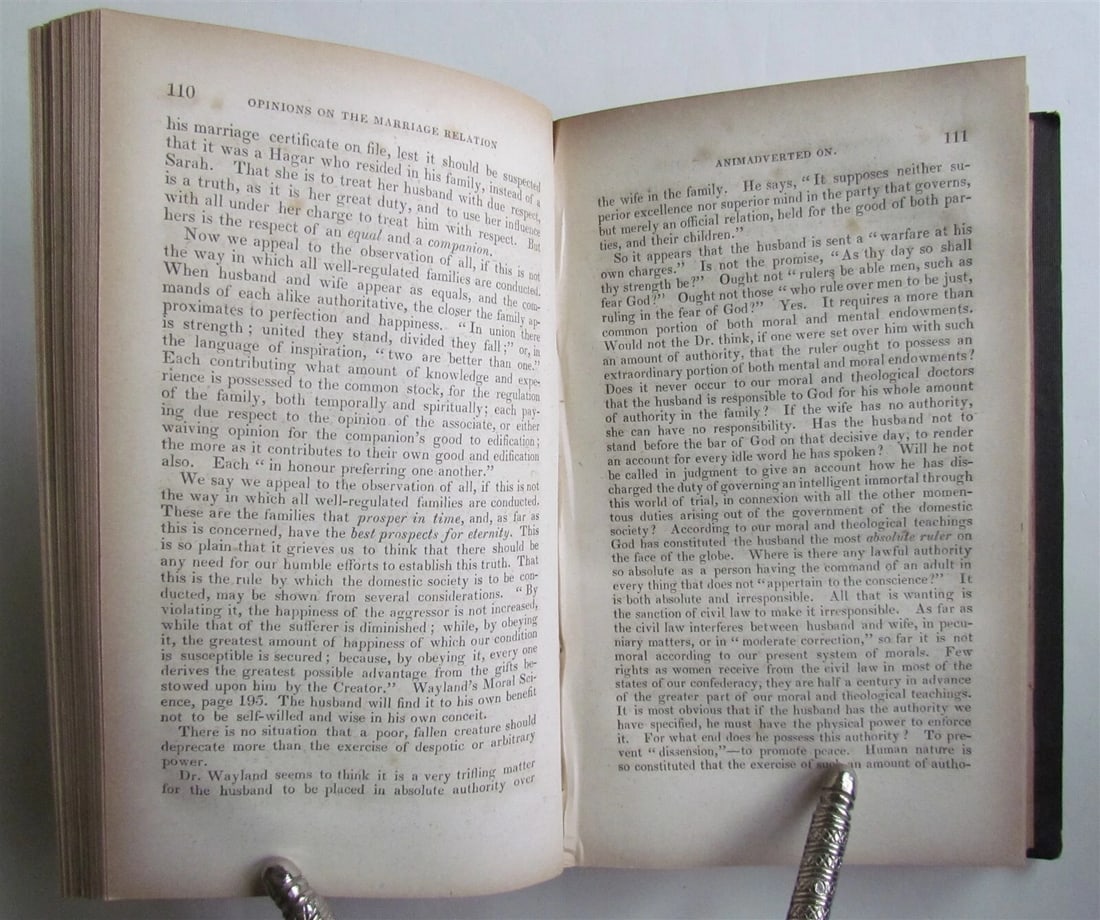 1849 WOMAN'S RIGHTS & DUTIES by ELIZABETH WILSON antique PHILADELPHIA AMERICANA - 4