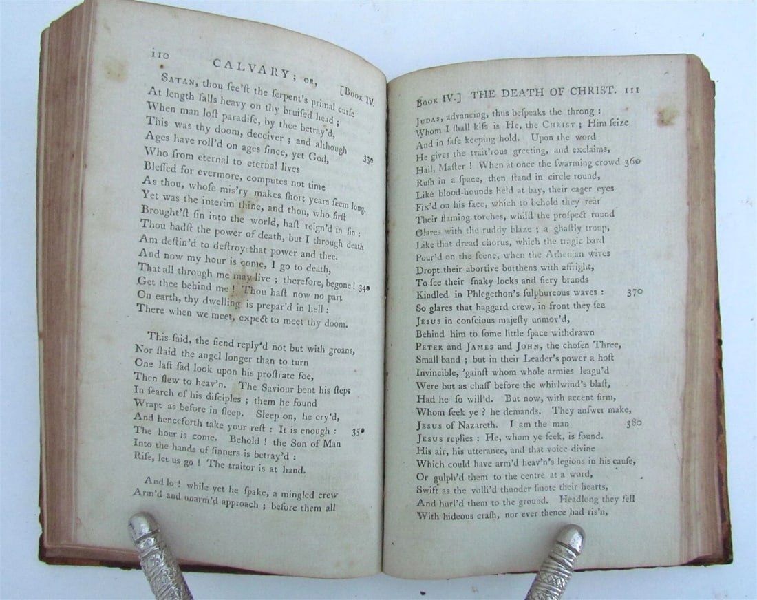 1796 CALVARY or DEATH OF CHRIST A POEM by RICHARD CUMBERLAND antique AMERICANA - 5