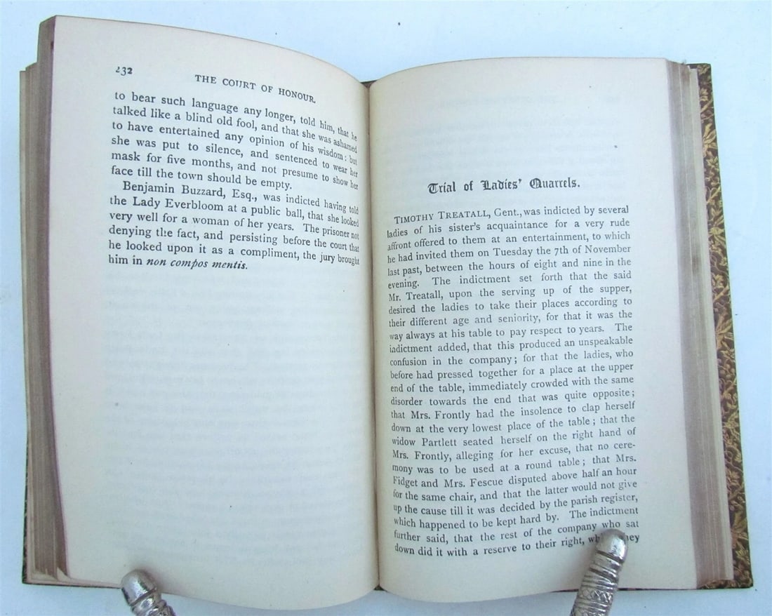 1920 ESSAYS of JOSEPH ADDISON antique DECORATIVE BINDING - 7