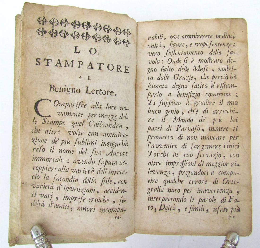 1725 CALLOANDRO FEDELE TRAGICOMEDIA by G. Ambrosio Marini antique VELLUM BOUND - 3