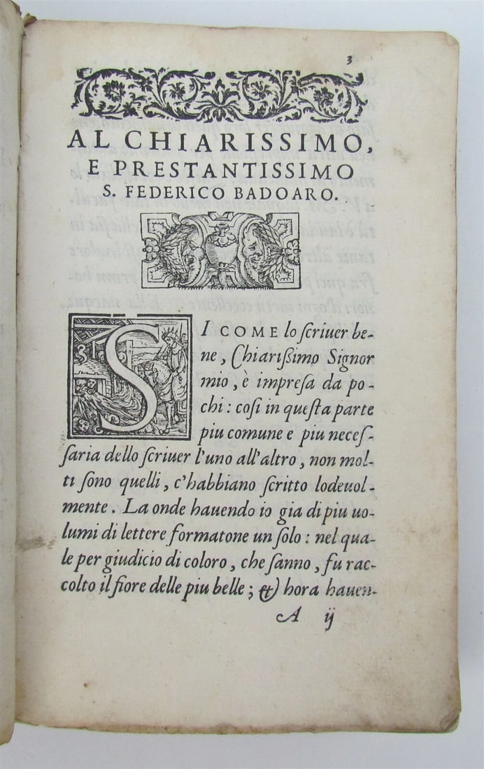 1559 MODELS FOR RENAISSANCE LETTER WRITERS antique VELLUM BOUND rare - 4