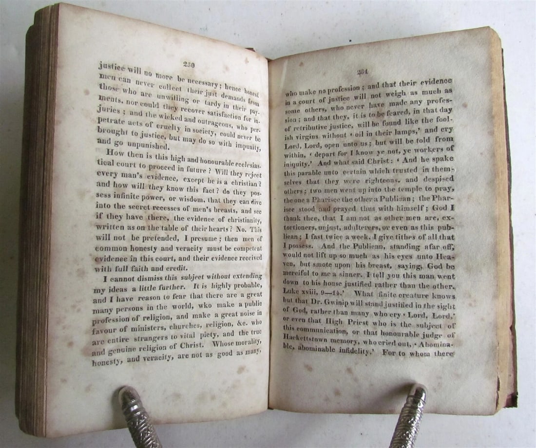 1814 SEVERAL TRIALS of DAVID BARCLAY ANTIQUE Elizabeth-town Americana LAW BOOK - 6