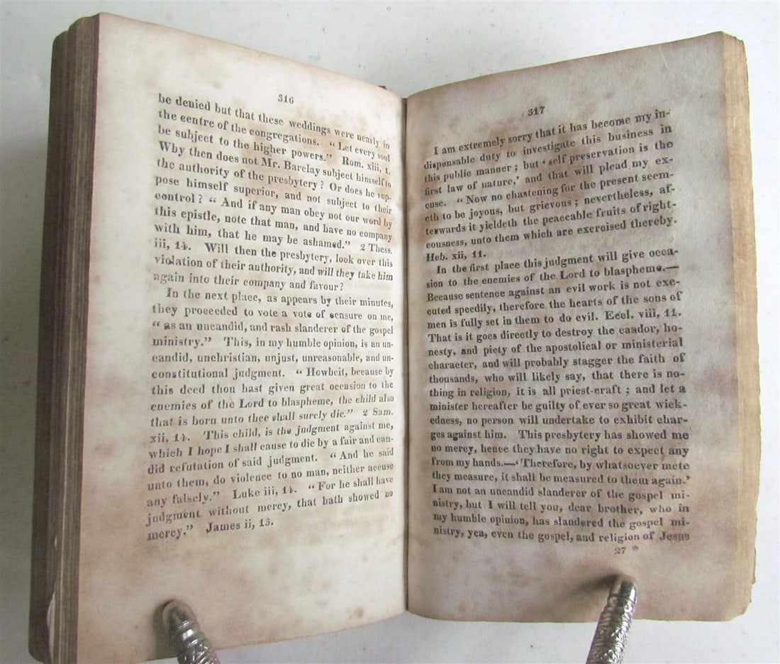 1814 SEVERAL TRIALS of DAVID BARCLAY ANTIQUE Elizabeth-town Americana LAW BOOK - 7