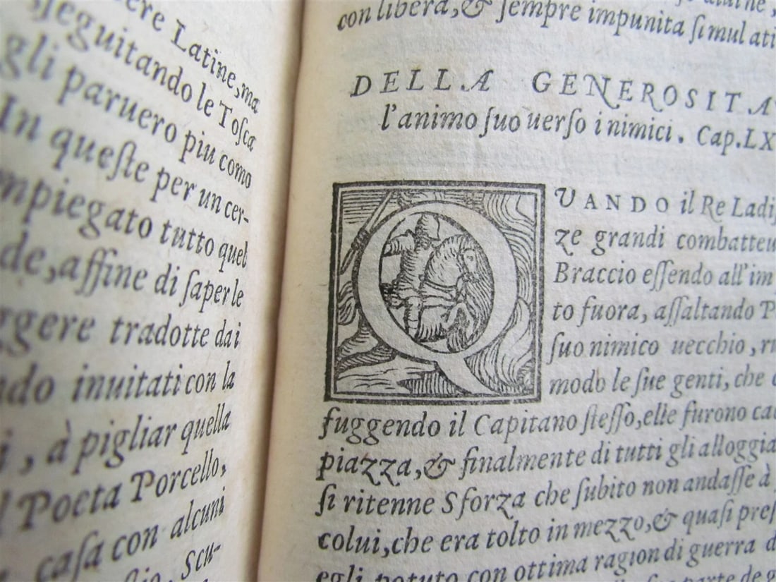 1556 LA VITA DI SFORZA Paolo Giovio antique VELLUM in Italian RARE 16th century - 7