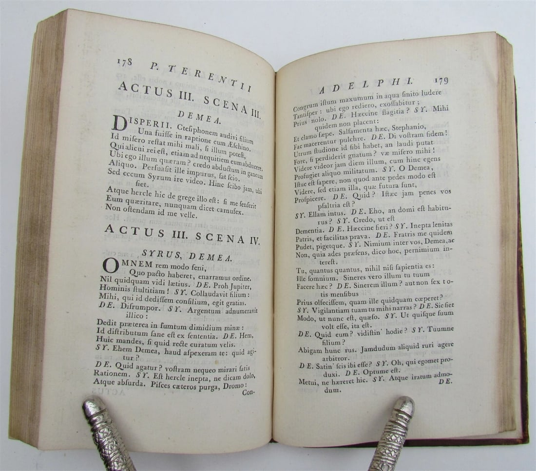 1772 TERENCE COMEDIES POETRY antique Publius Terentius Afer - 5